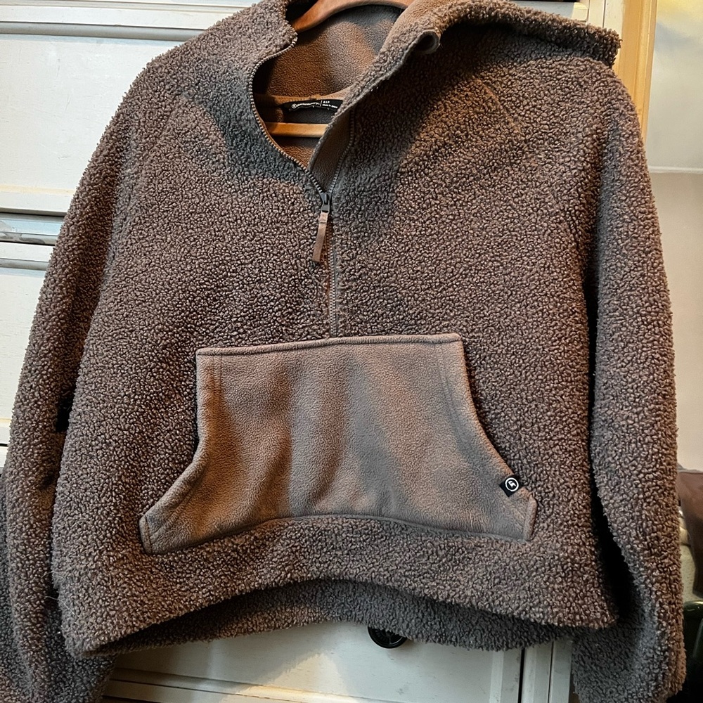 Cozy Brown Sherpa Hoodie